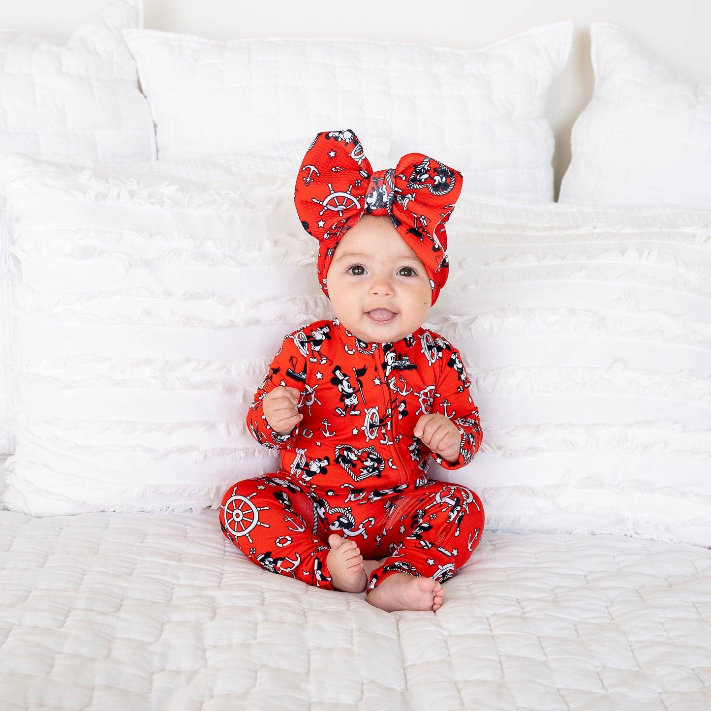 Willie Mickey Zip Bamboo Romper