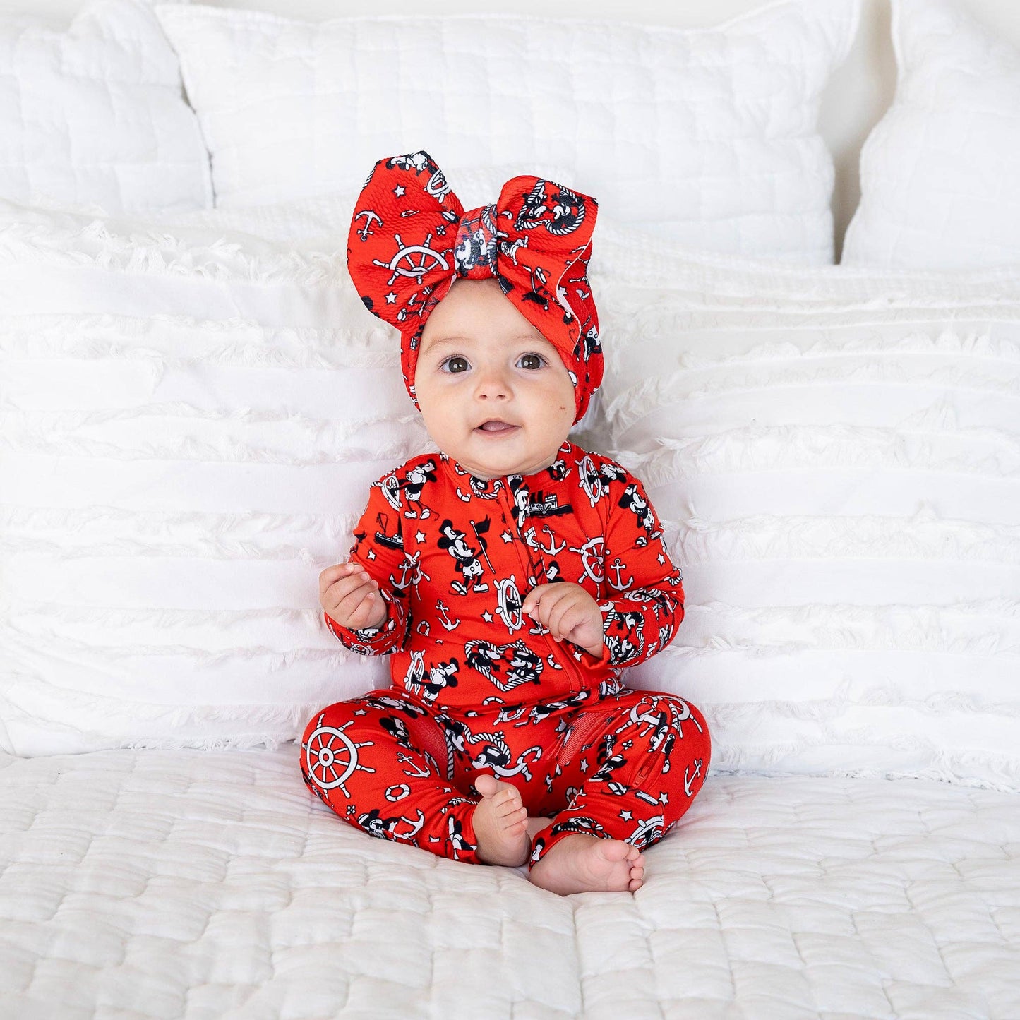 Willie Mickey Zip Bamboo Romper