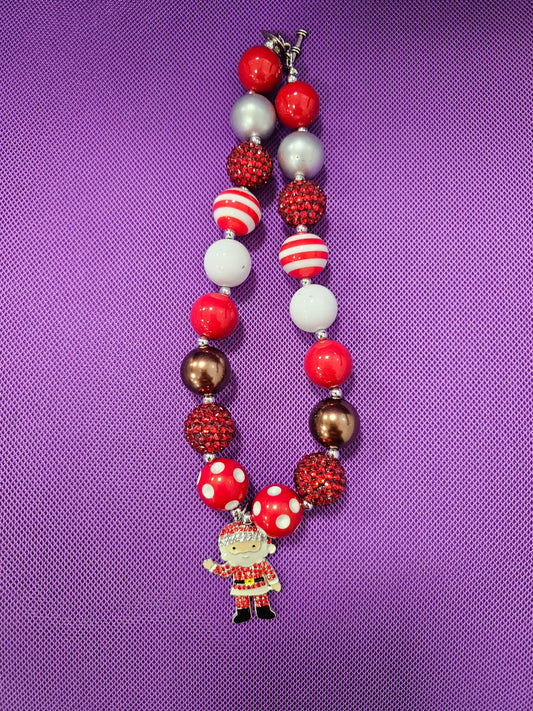 Waving Santa Necklace