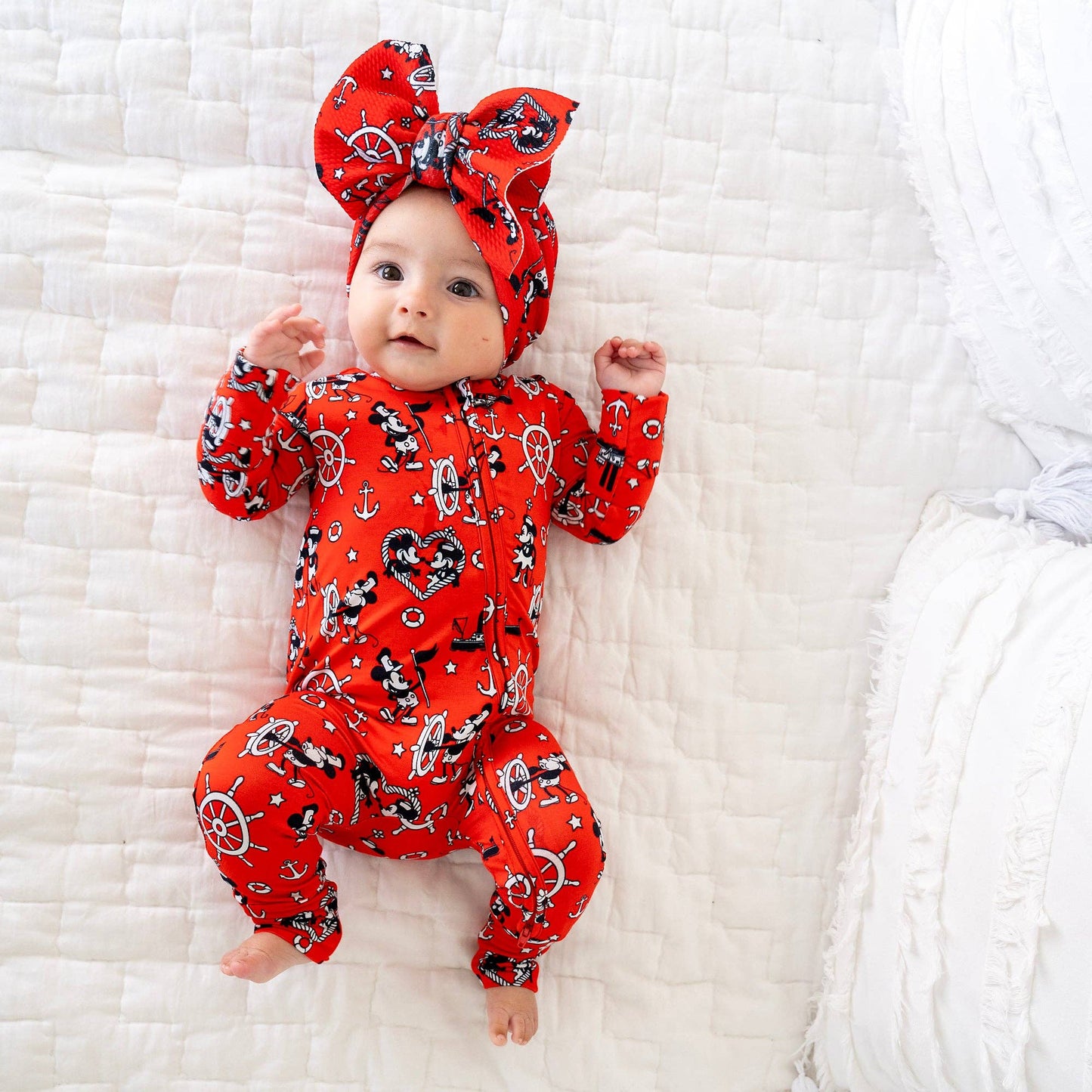 Willie Mickey Zip Bamboo Romper