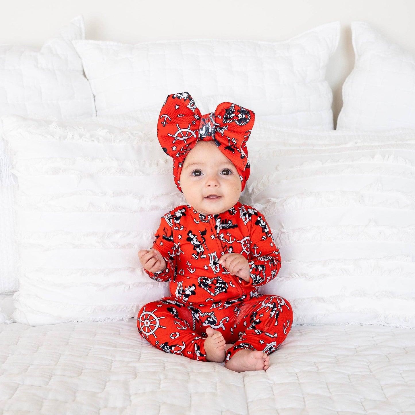 Willie Mickey Zip Bamboo Romper