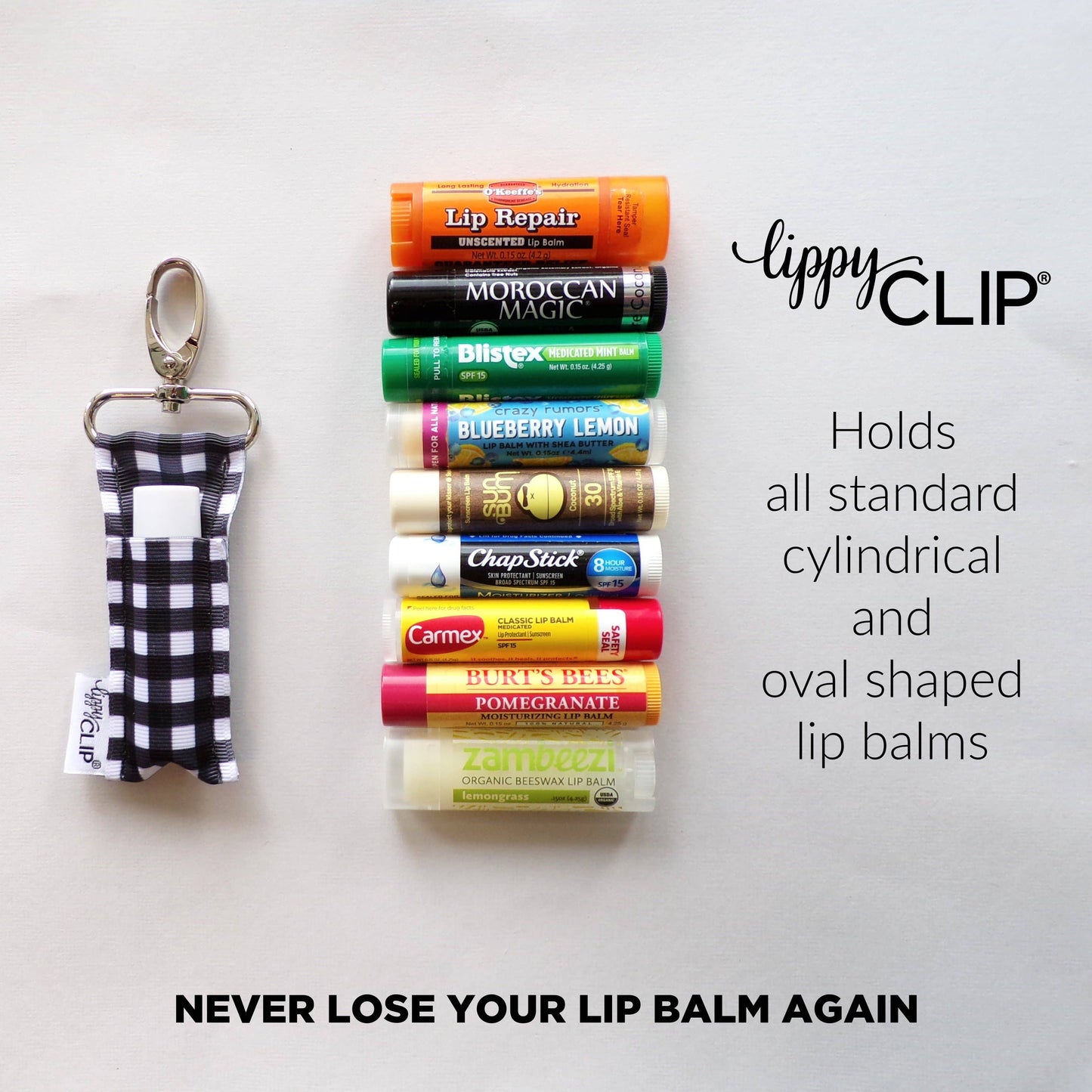 Red Dragons LippyClip® Lip Balm Holder for Chapstick