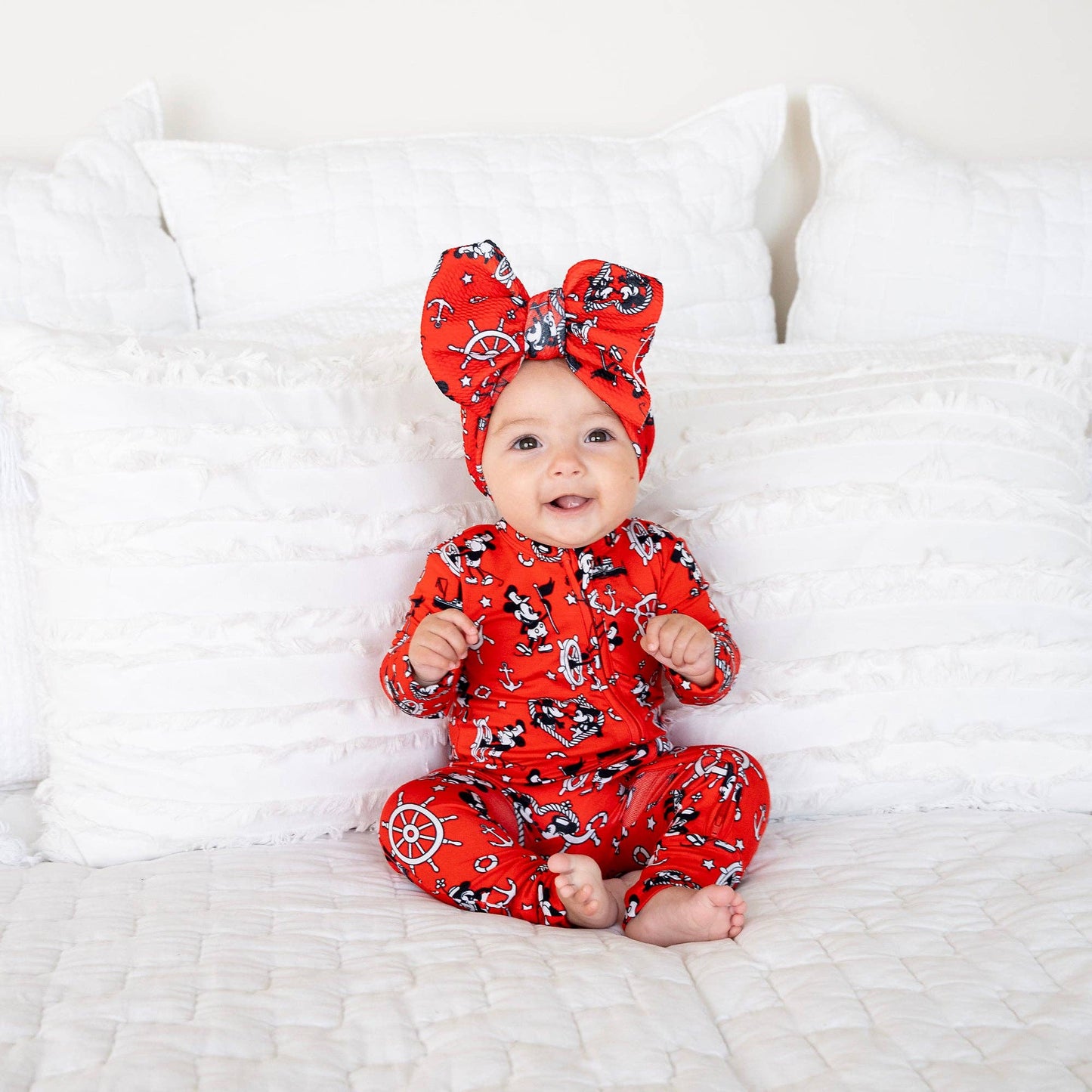 Willie Mickey Zip Bamboo Romper