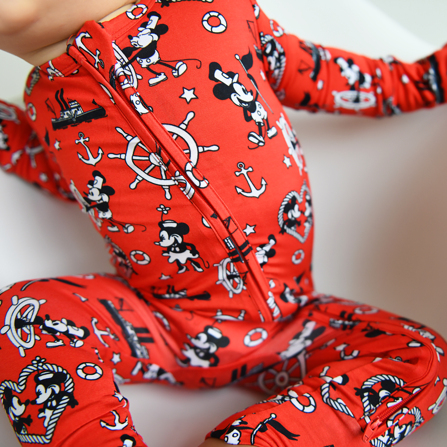 Willie Mickey Zip Bamboo Romper