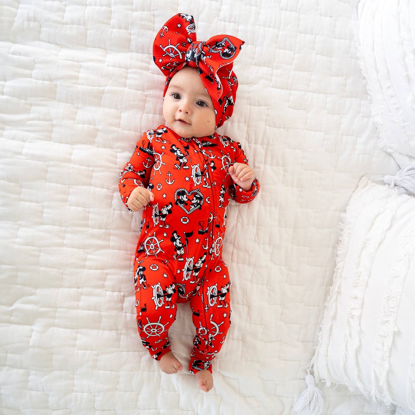 Willie Mickey Zip Bamboo Romper