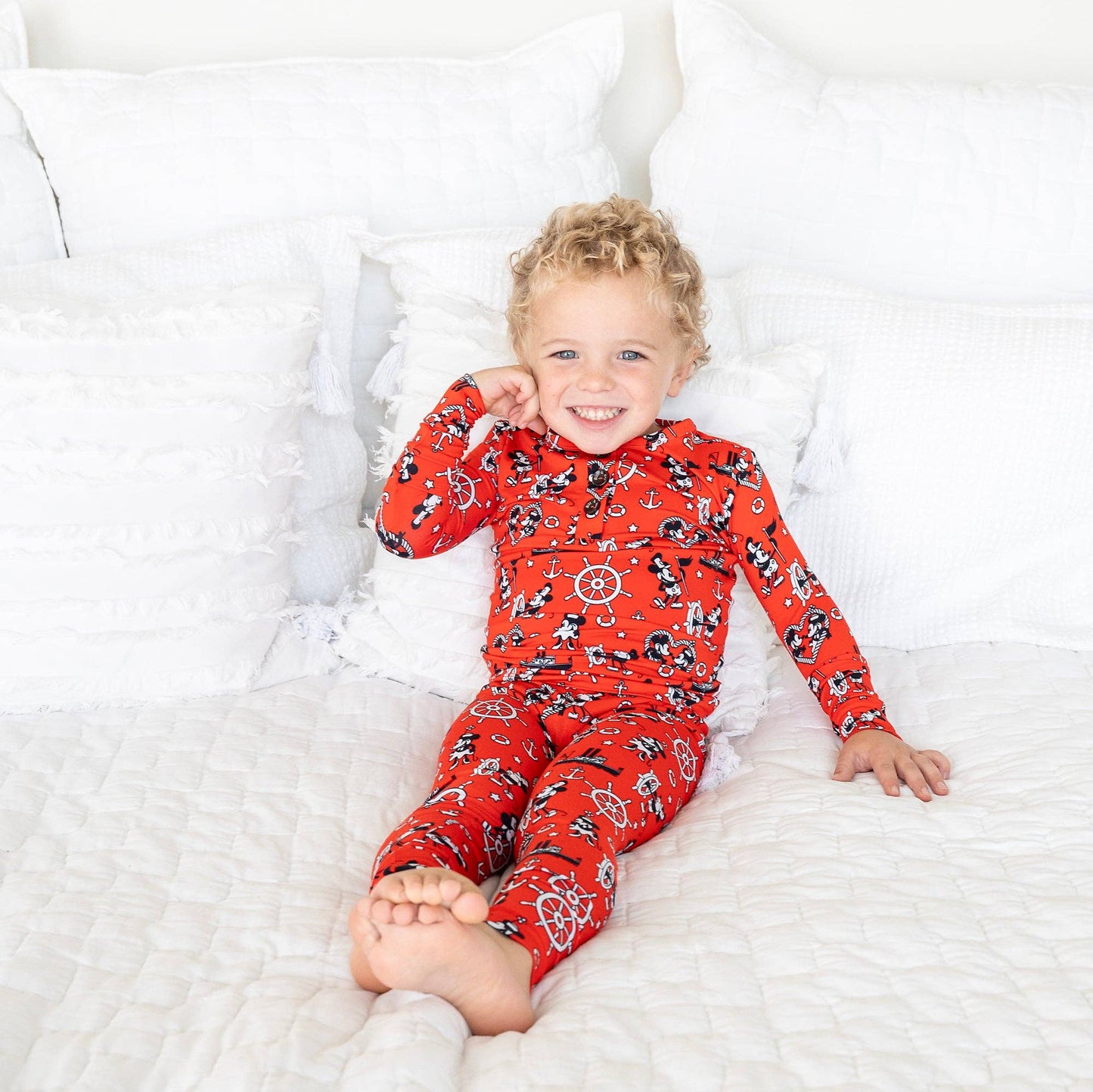 Willie Mickey Two Piece Bamboo Loungewear