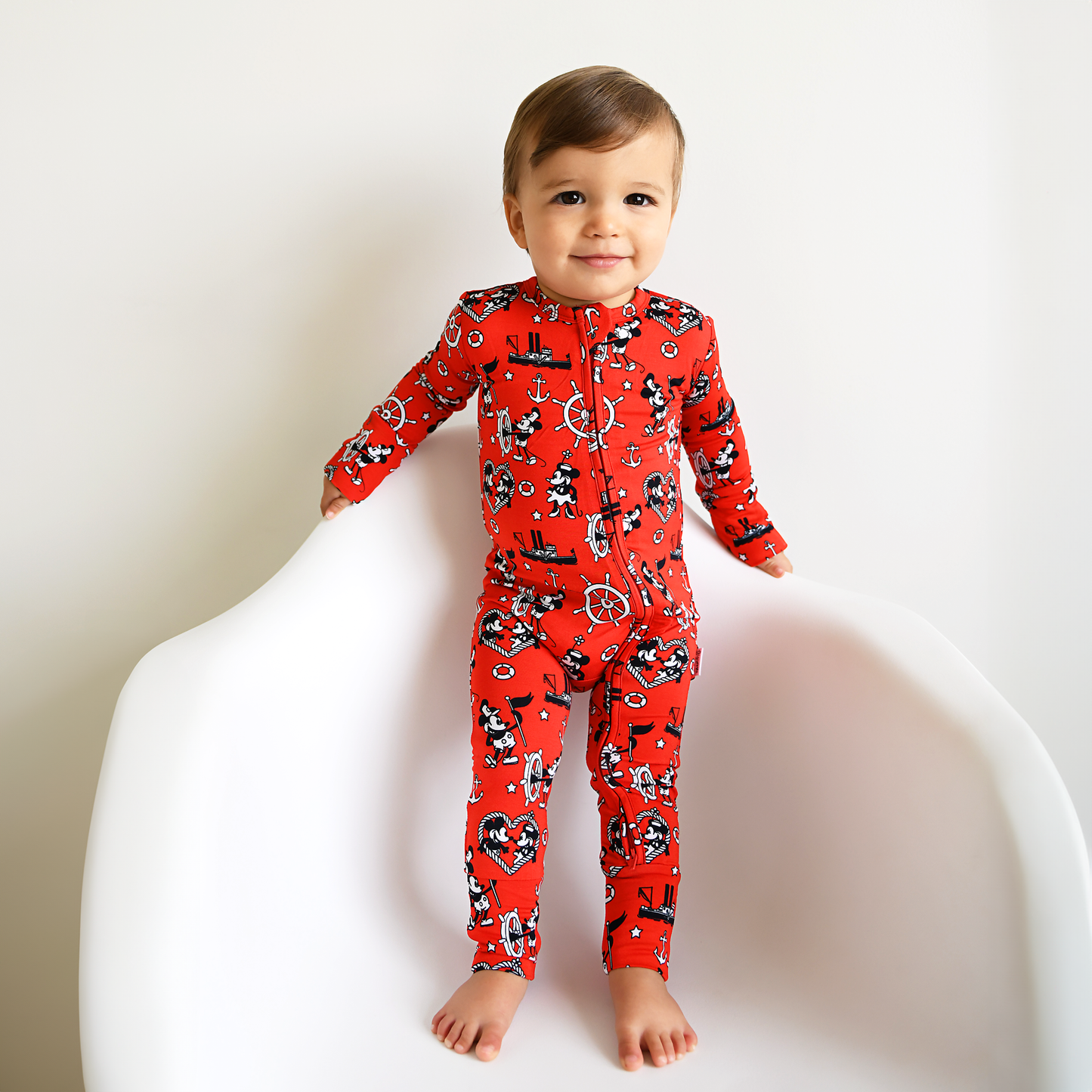 Willie Mickey Zip Bamboo Romper