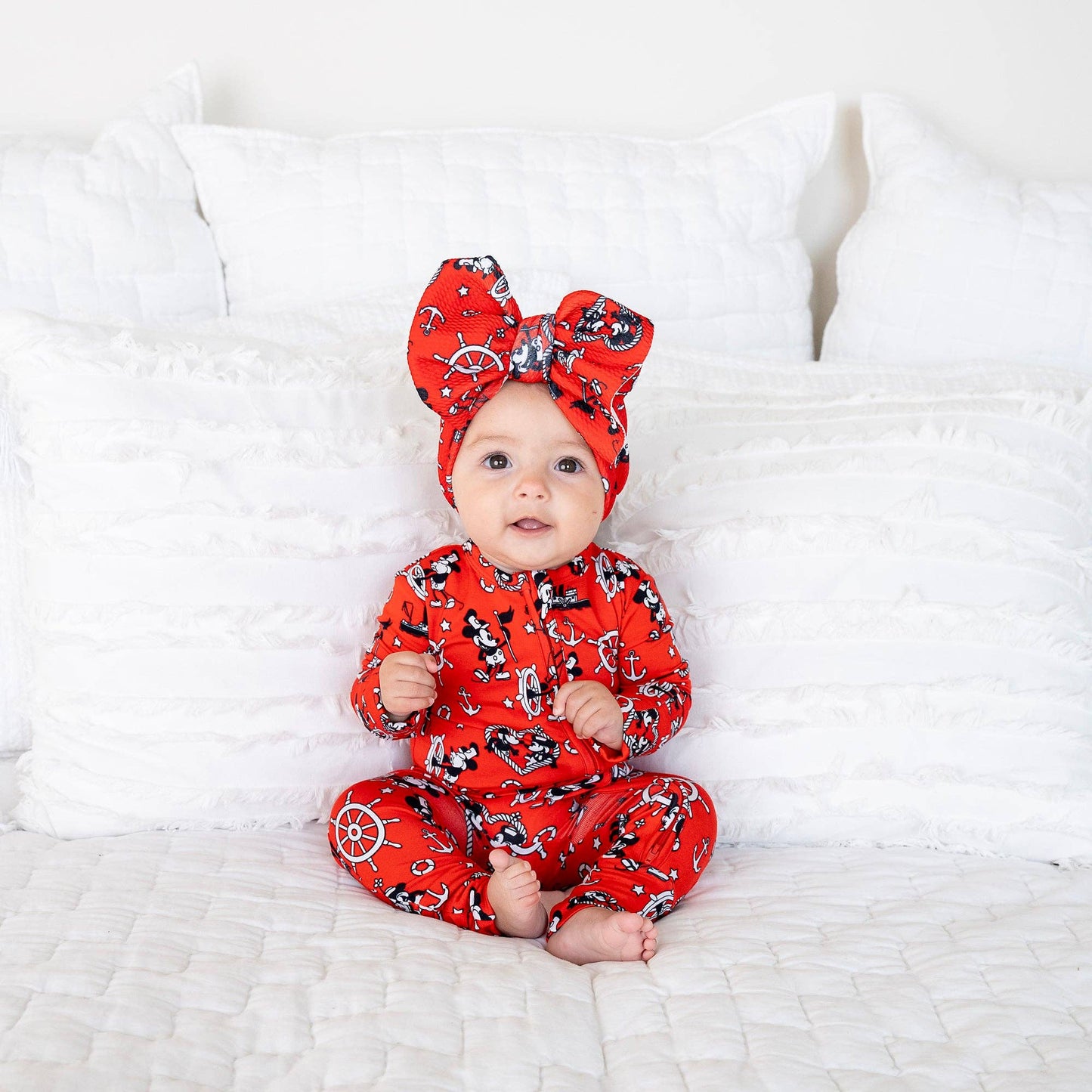 Willie Mickey Zip Bamboo Romper