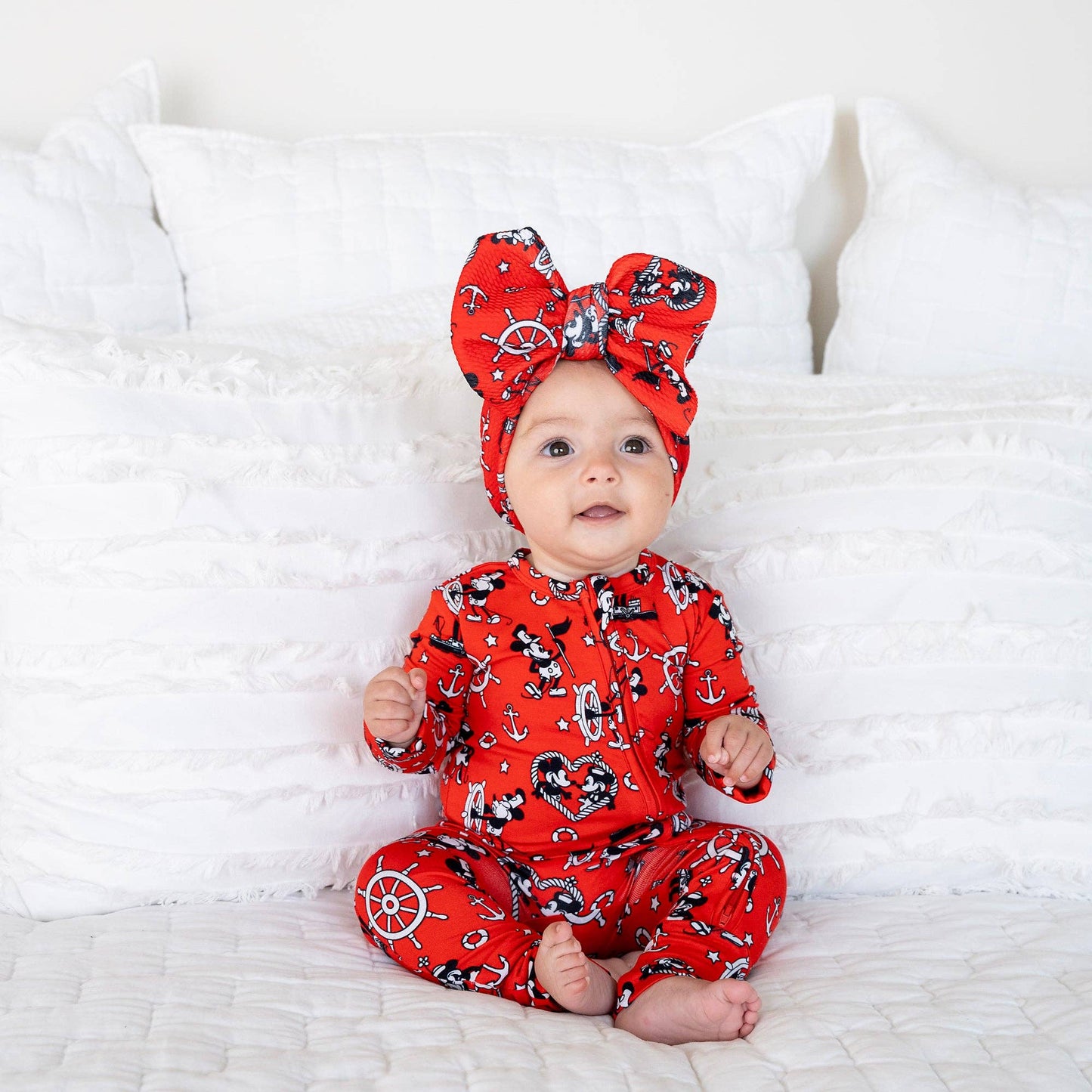 Willie Mickey Zip Bamboo Romper