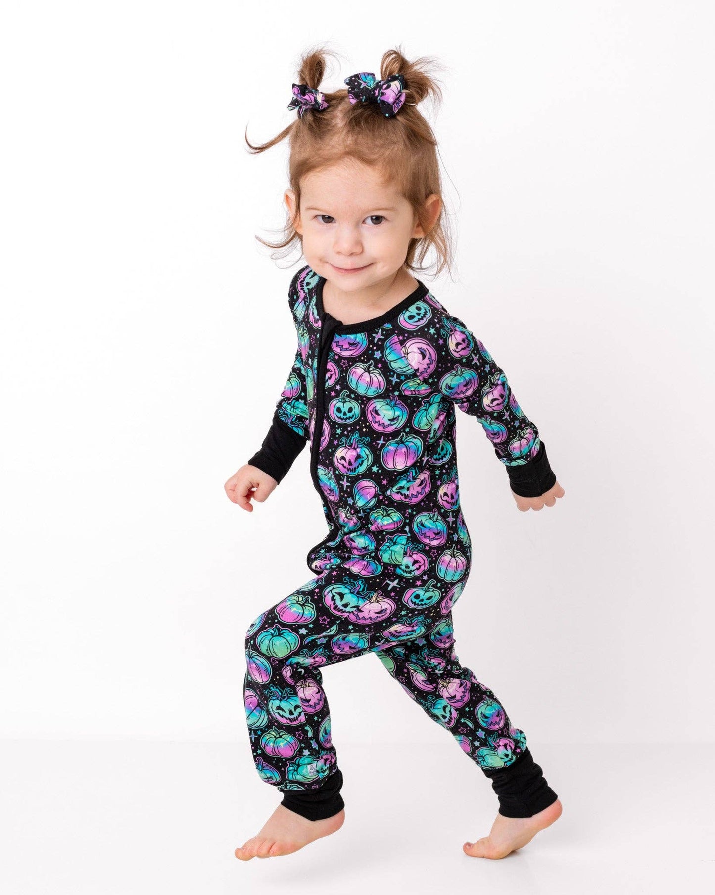 Starlight Pumpkins Bamboo Zipper Pajamas