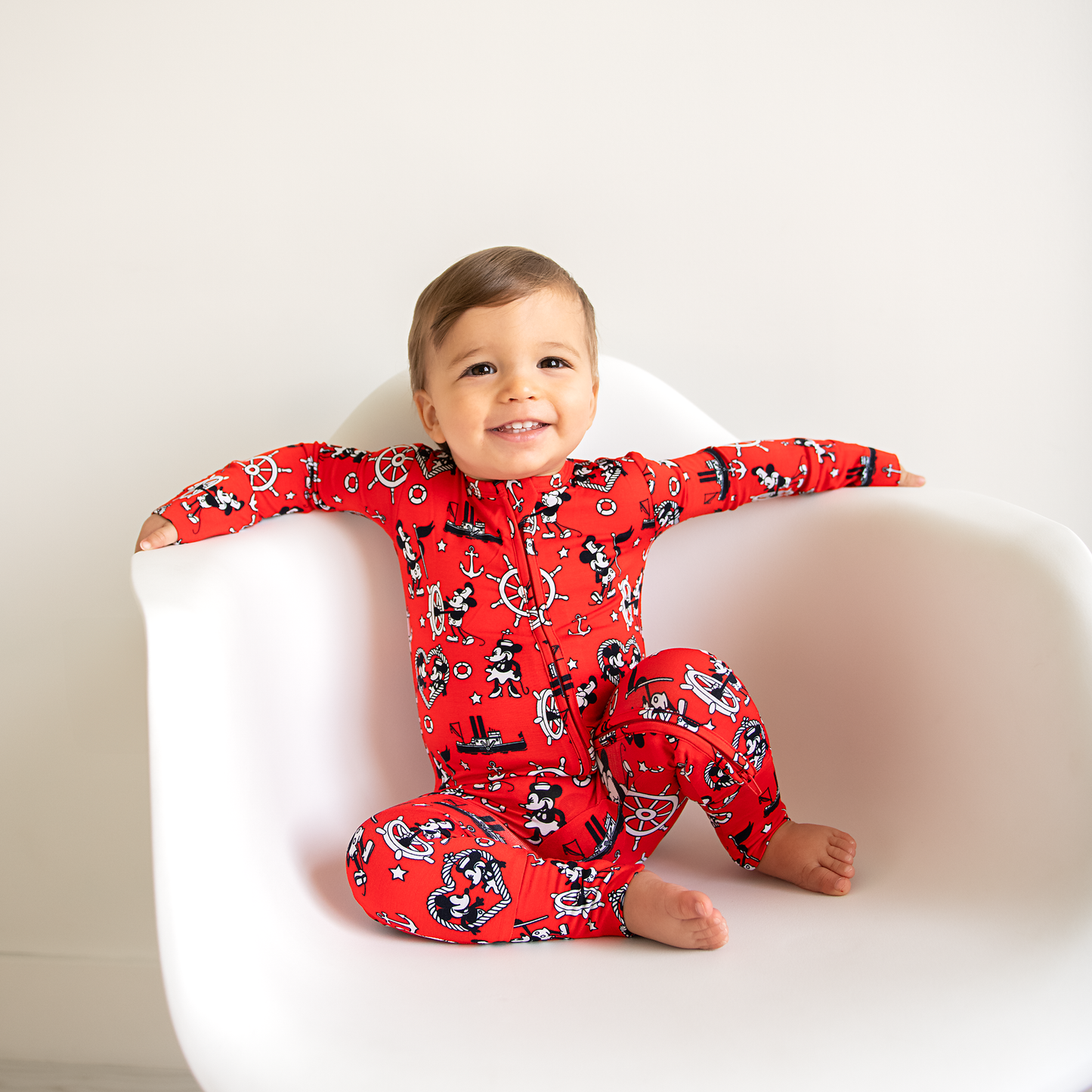 Willie Mickey Zip Bamboo Romper