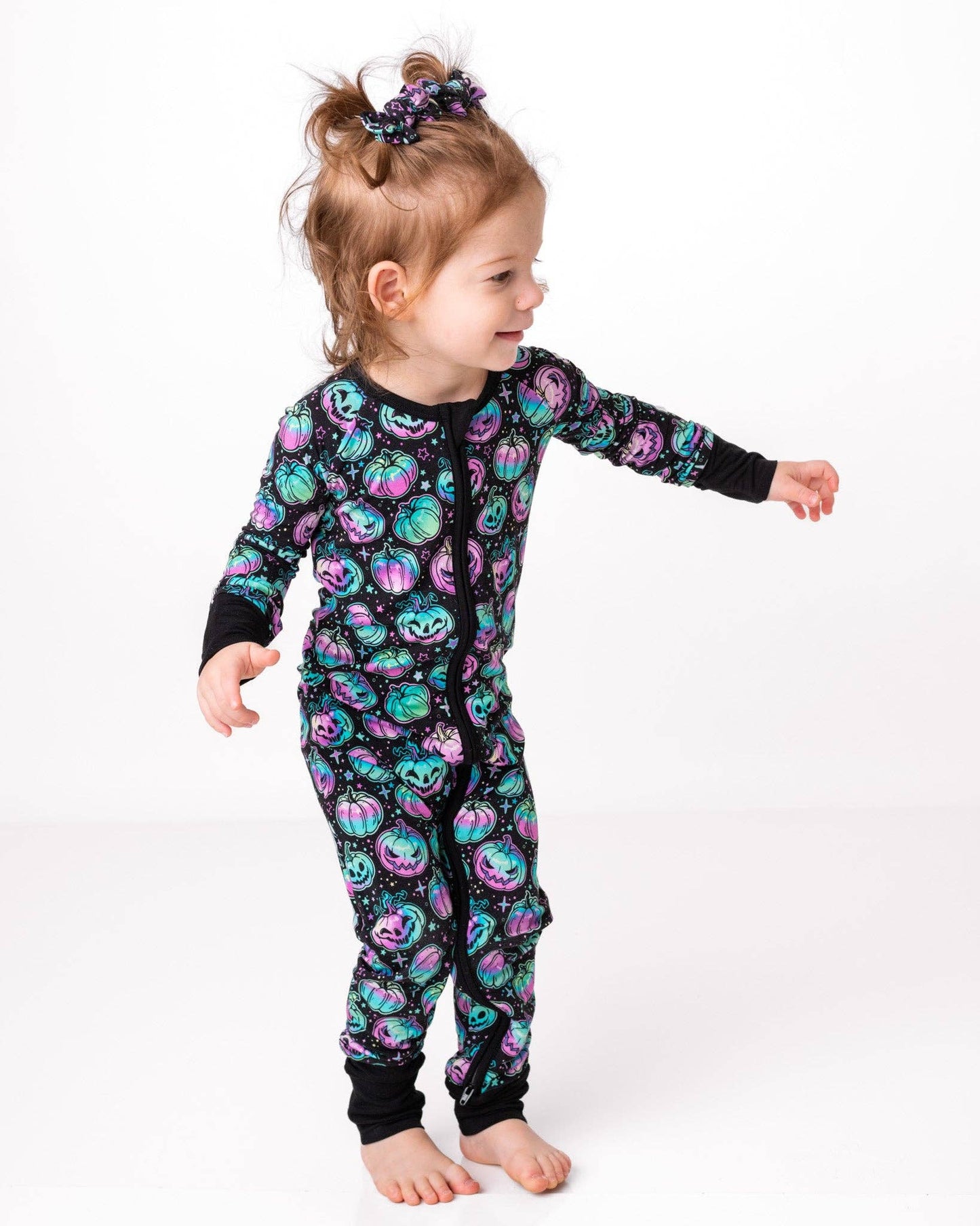 Starlight Pumpkins Bamboo Zipper Pajamas