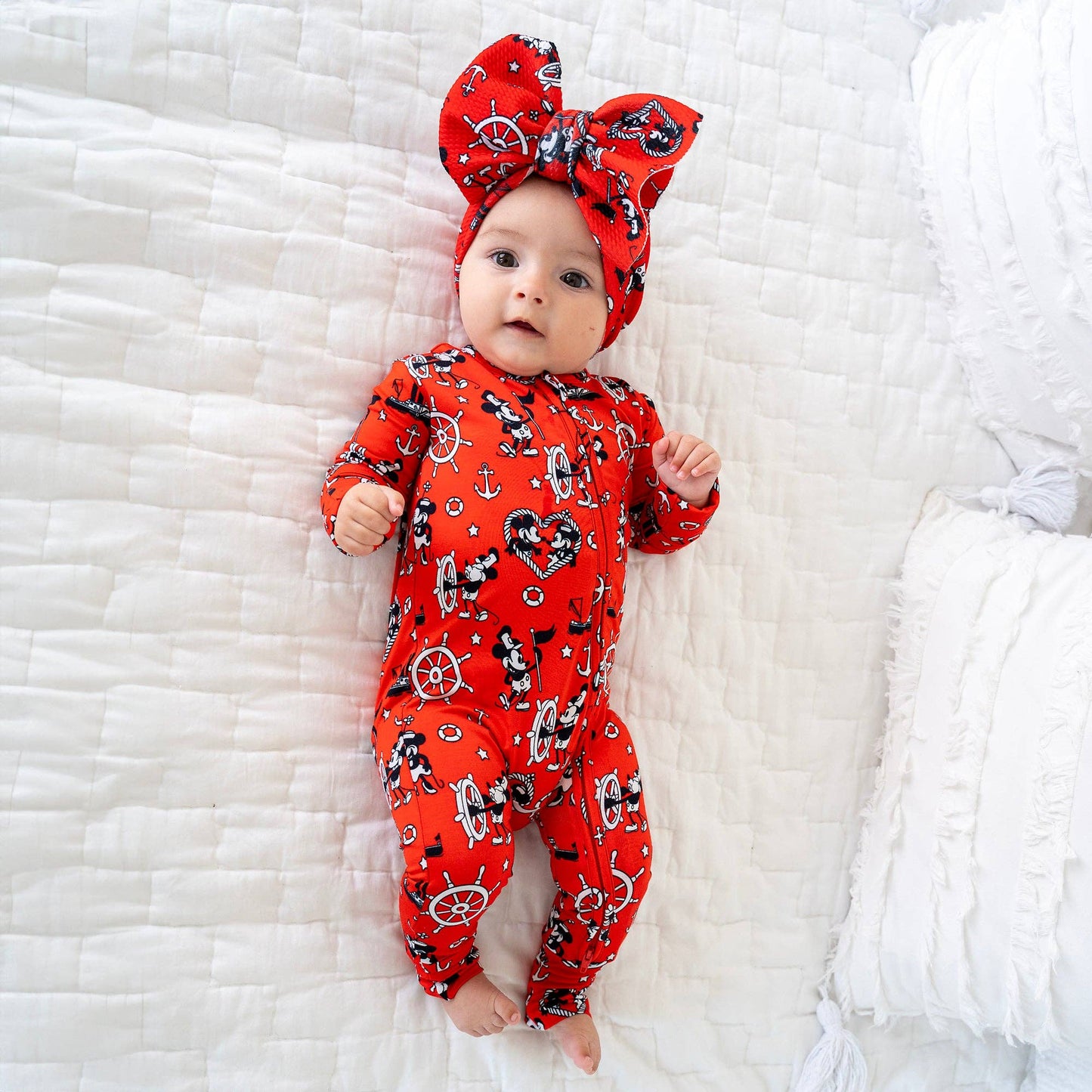 Willie Mickey Zip Bamboo Romper