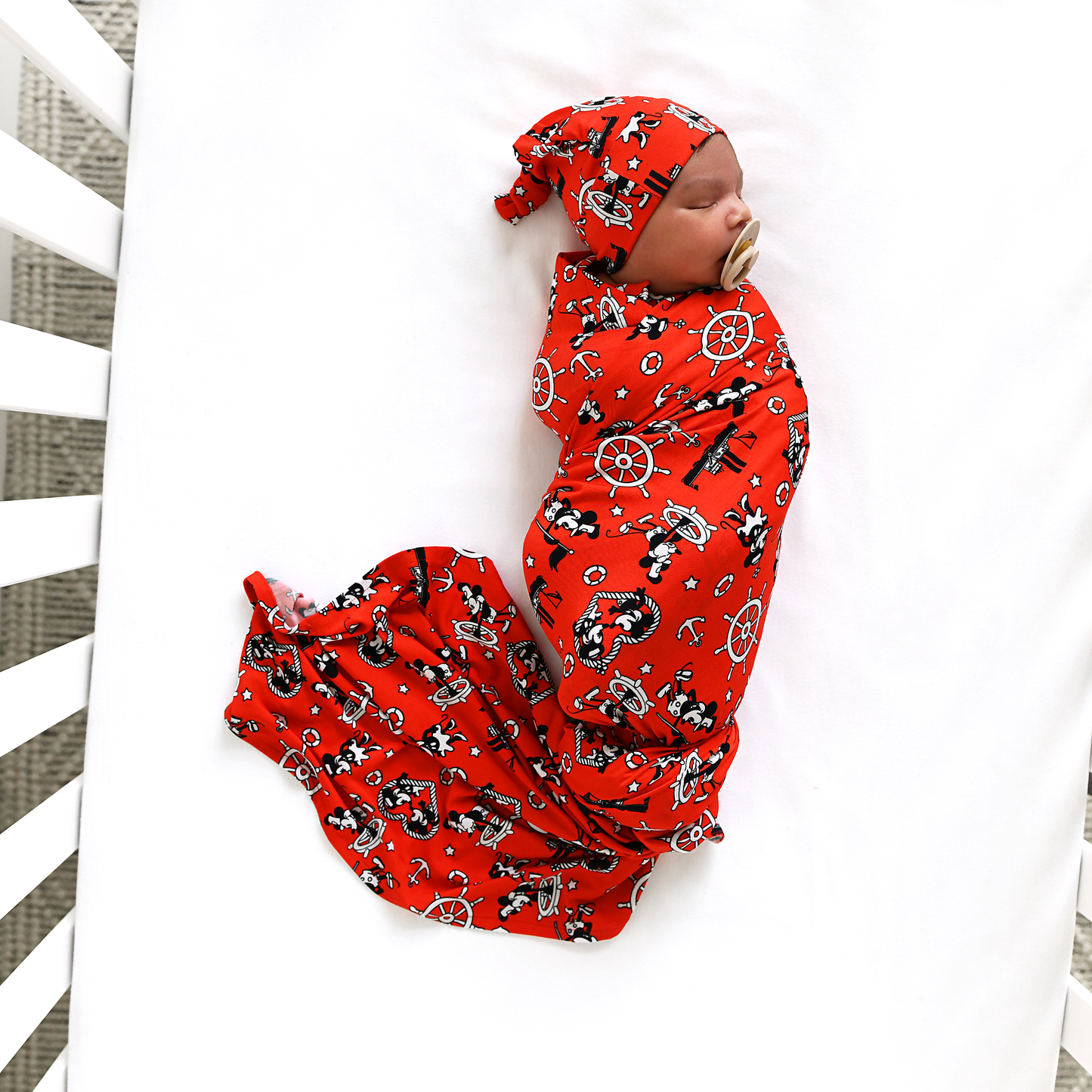 Willie Mickey Swaddle Bamboo Baby Blanket