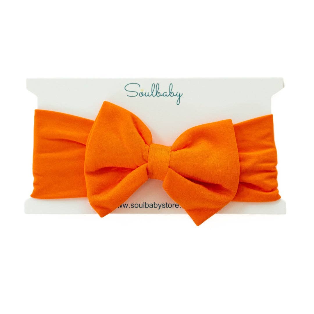 Orange Solid Bamboo Bow