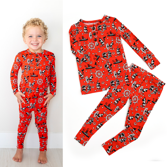 Willie Mickey Two Piece Bamboo Loungewear