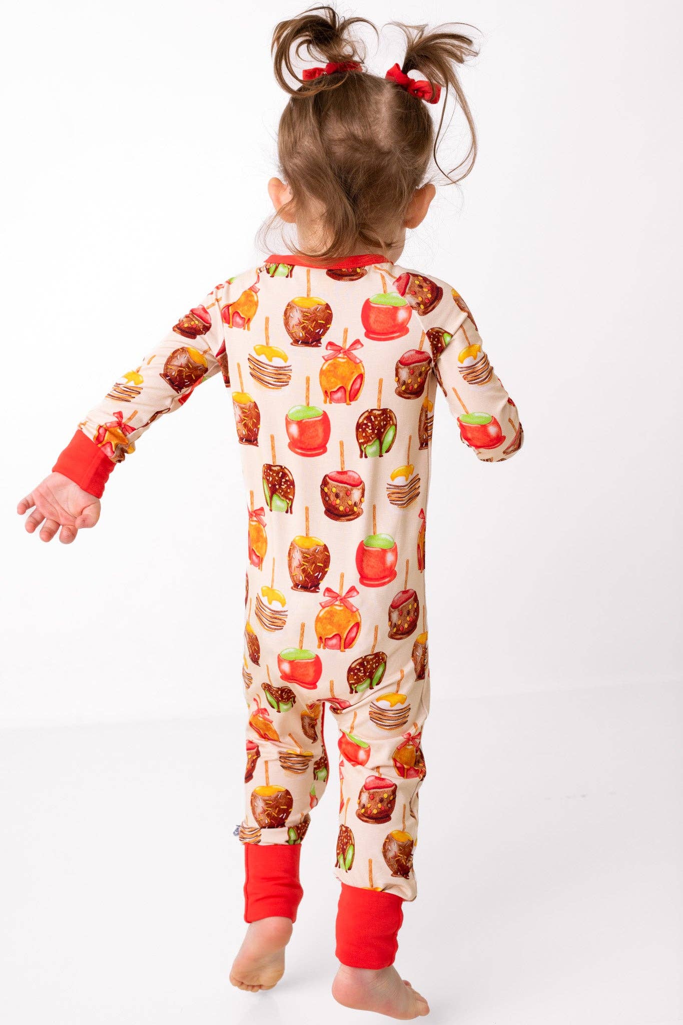 Candy Apples Bamboo Zipper Pajamas