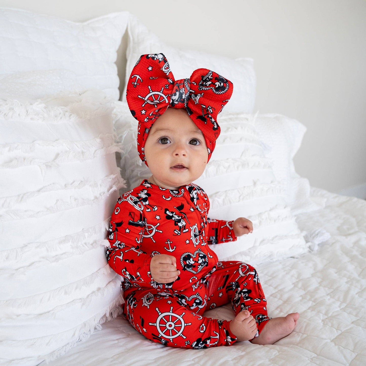 Willie Mickey Zip Bamboo Romper