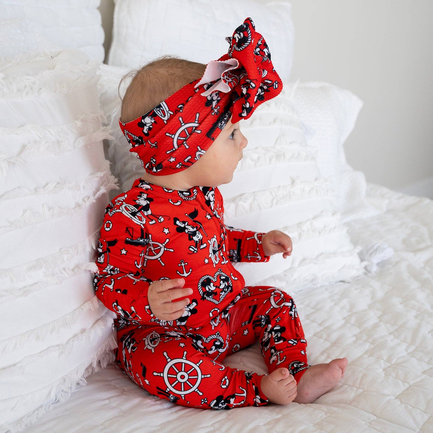 Willie Mickey Zip Bamboo Romper