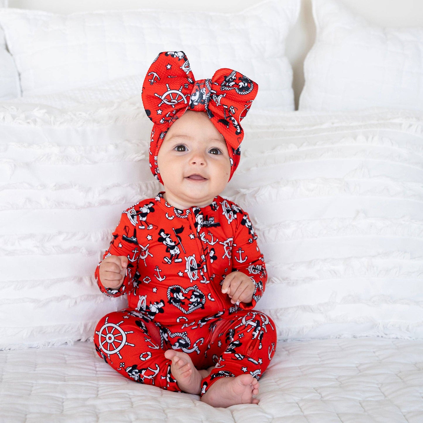 Willie Mickey Zip Bamboo Romper