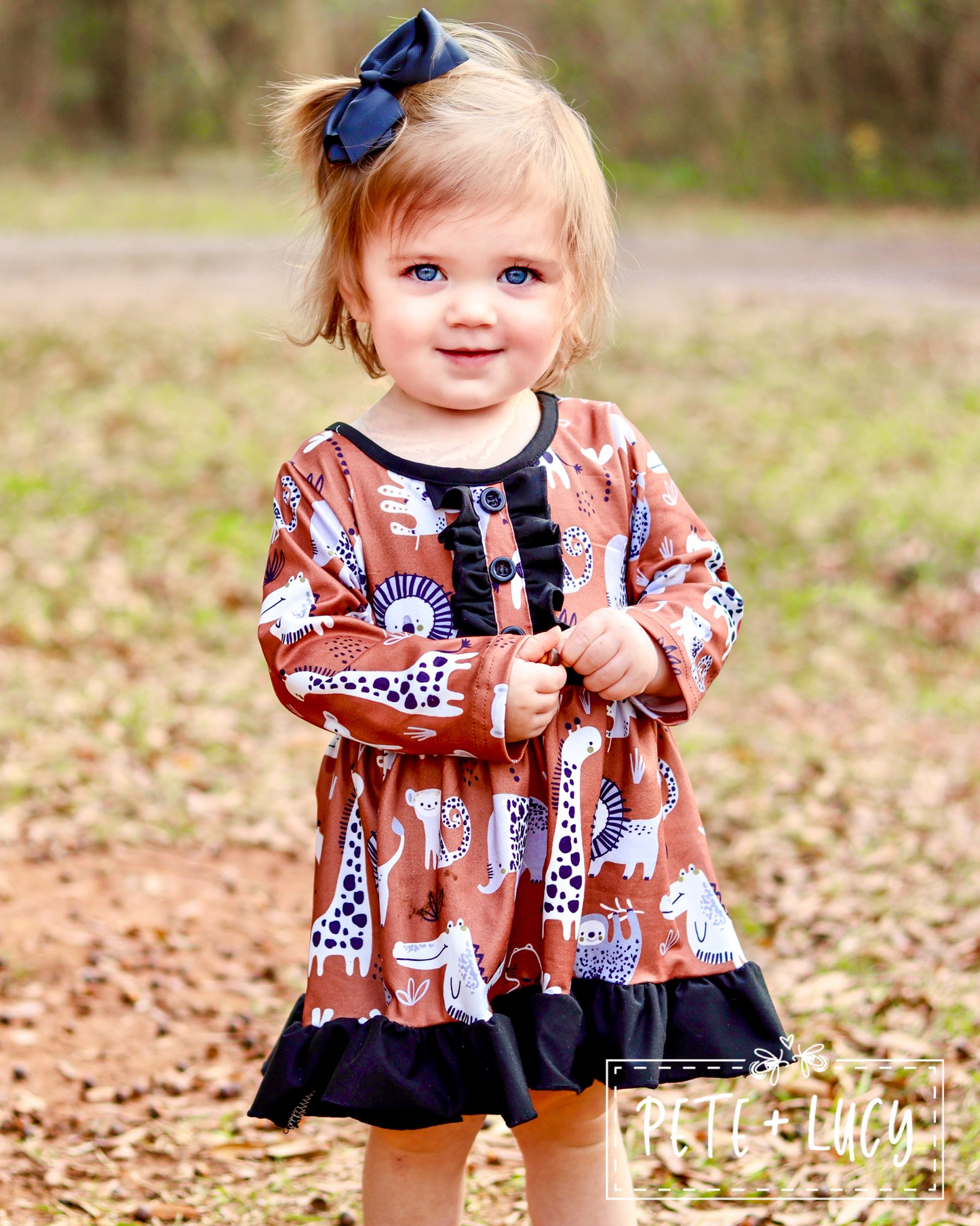 Zoo Fun Long Sleeve Dress