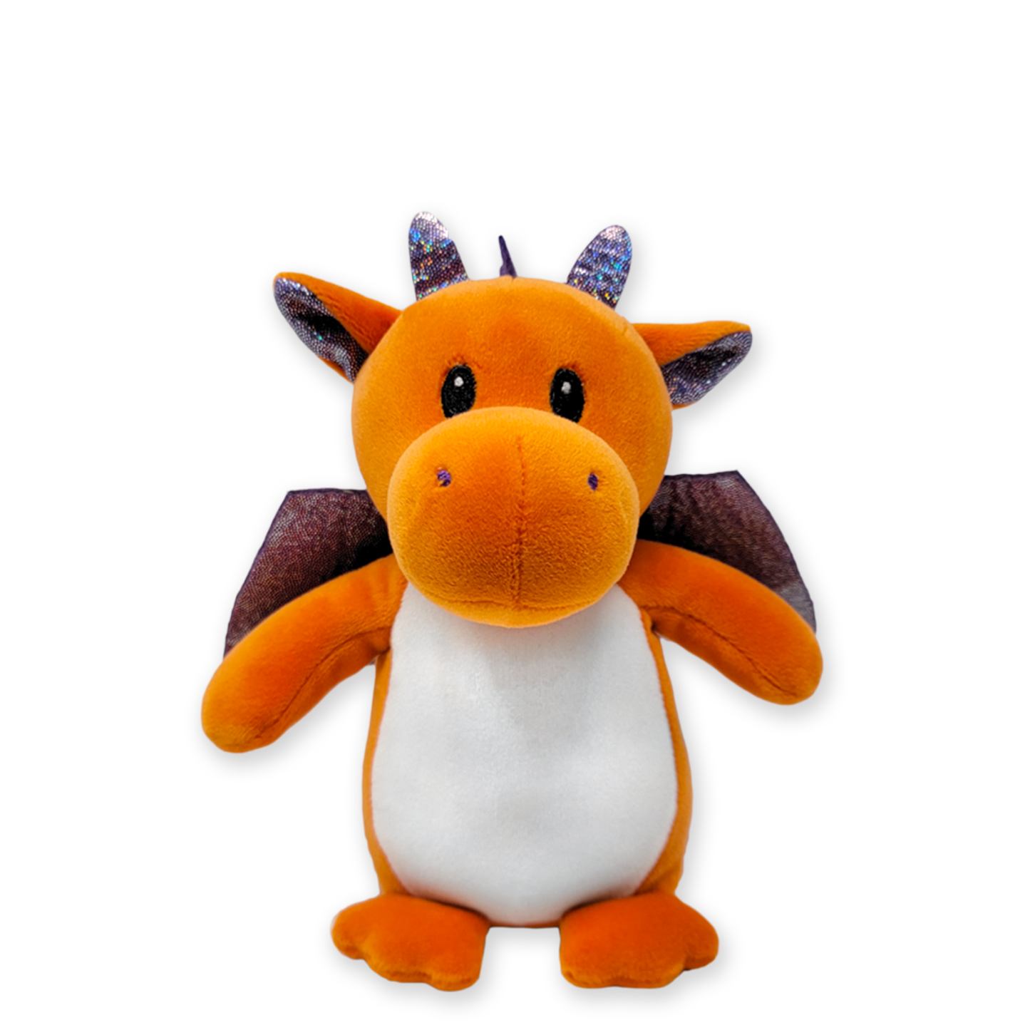 Squishy Dragon Plush Animal Sitting 6" Tall