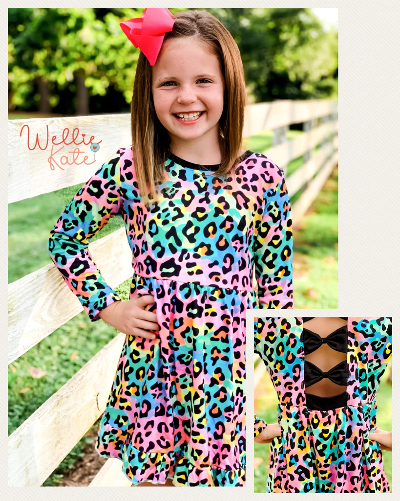 Rainbow Leopard Dress