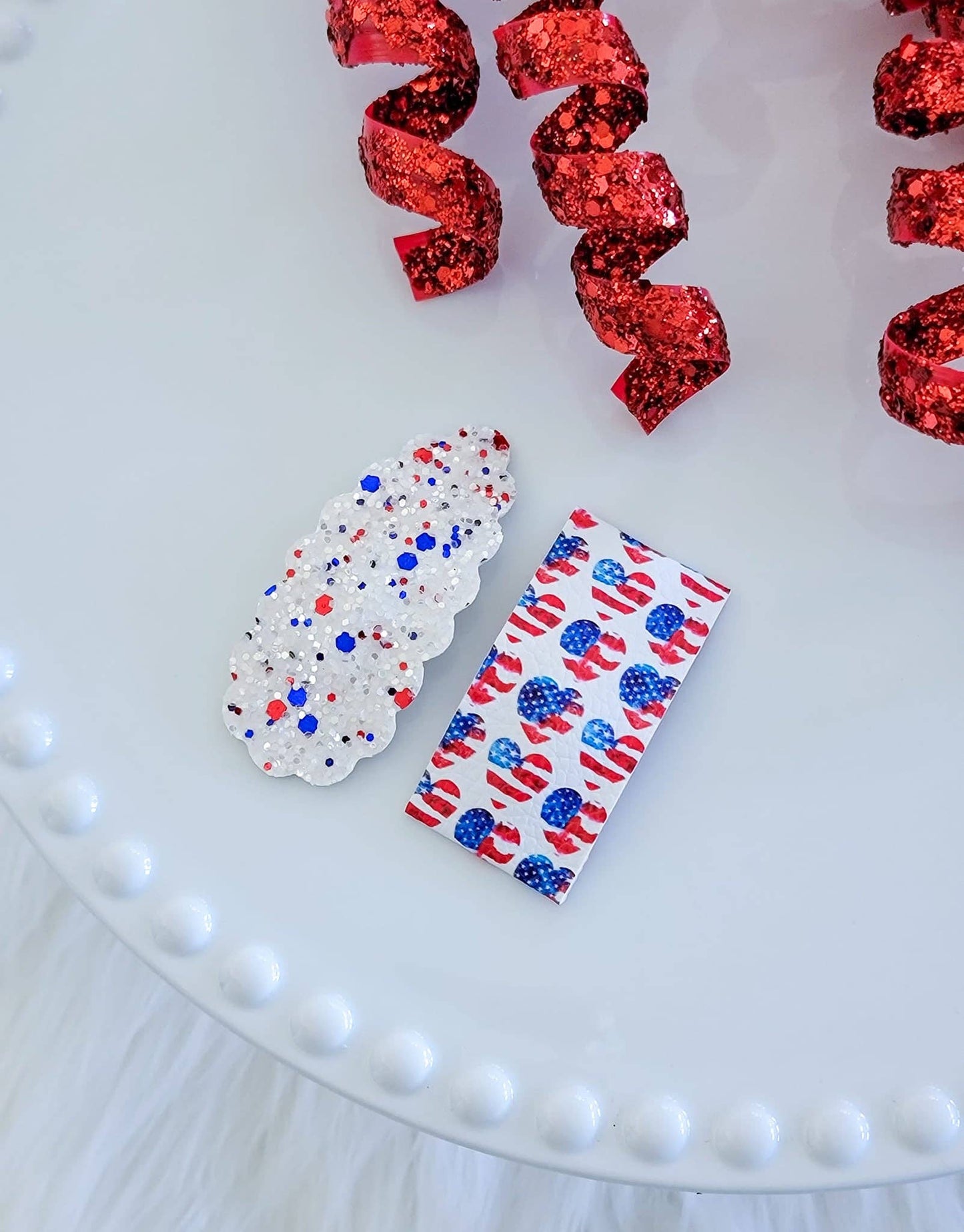 Star Spangled Hearts Snap Clip Mix Set