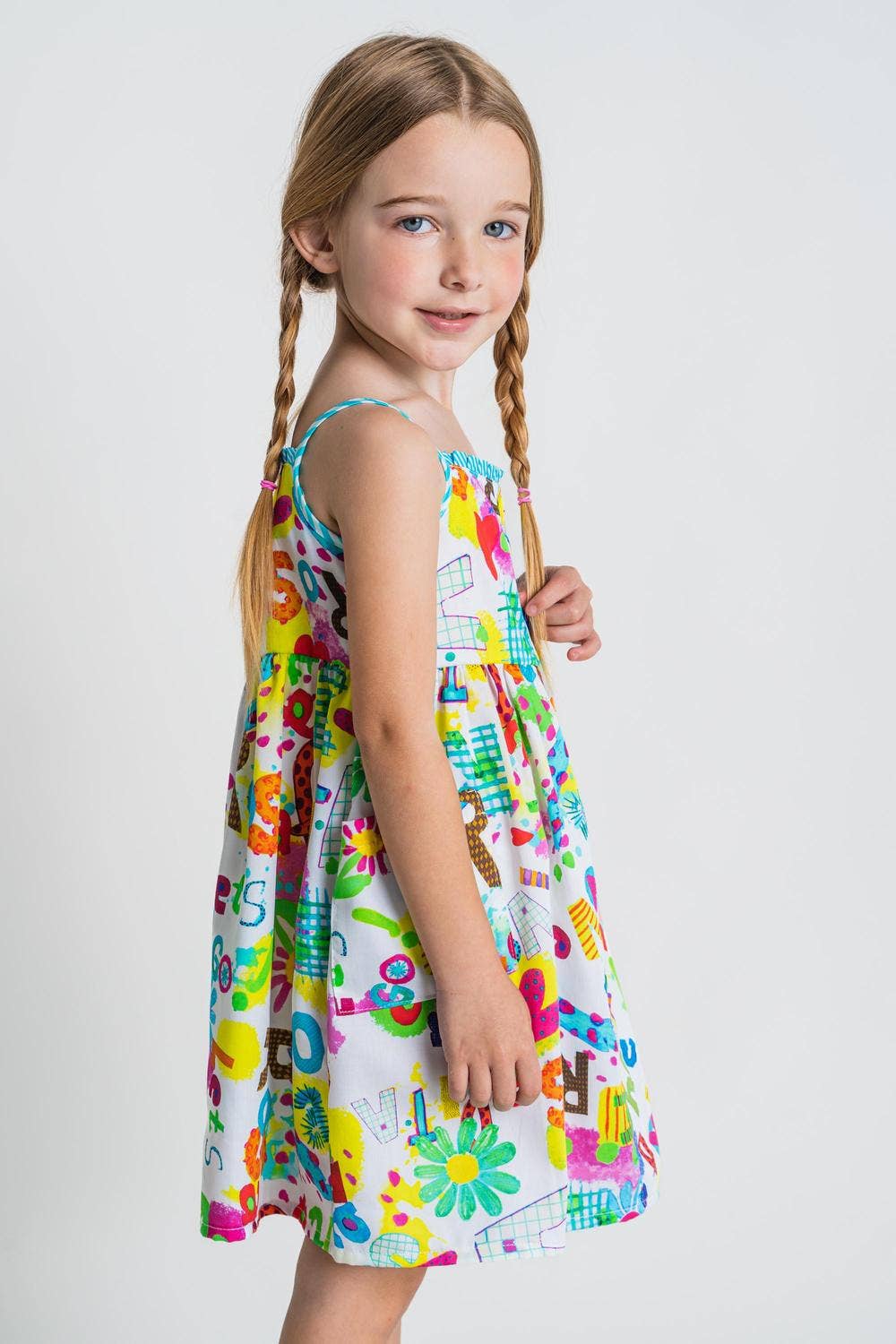 SANKATY DRESS - Spring Summer 23 - WHITE BLUE RED Girl: 2 YEARS