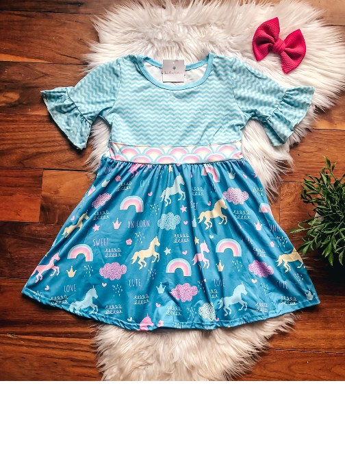 Sweet Unicorn Dress - Wellington Design Co