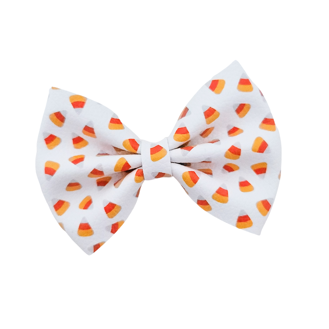 Luna Hair Bow - Candy Corn