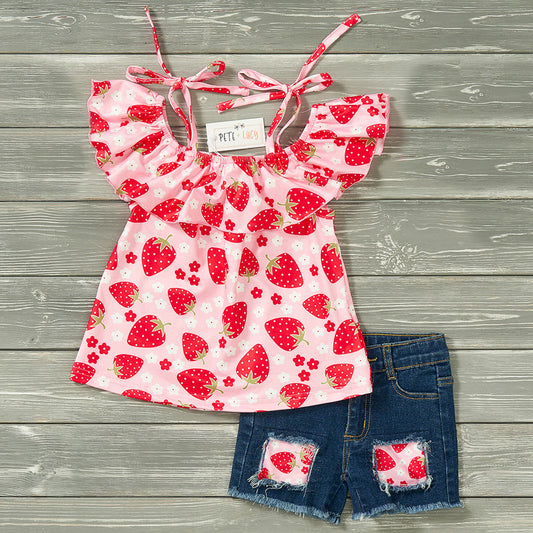 Sweet One Denim 2 Piece Set