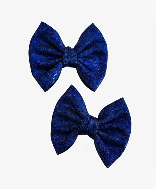 Royal/Black Holographic Savannah Bow Piggies Set