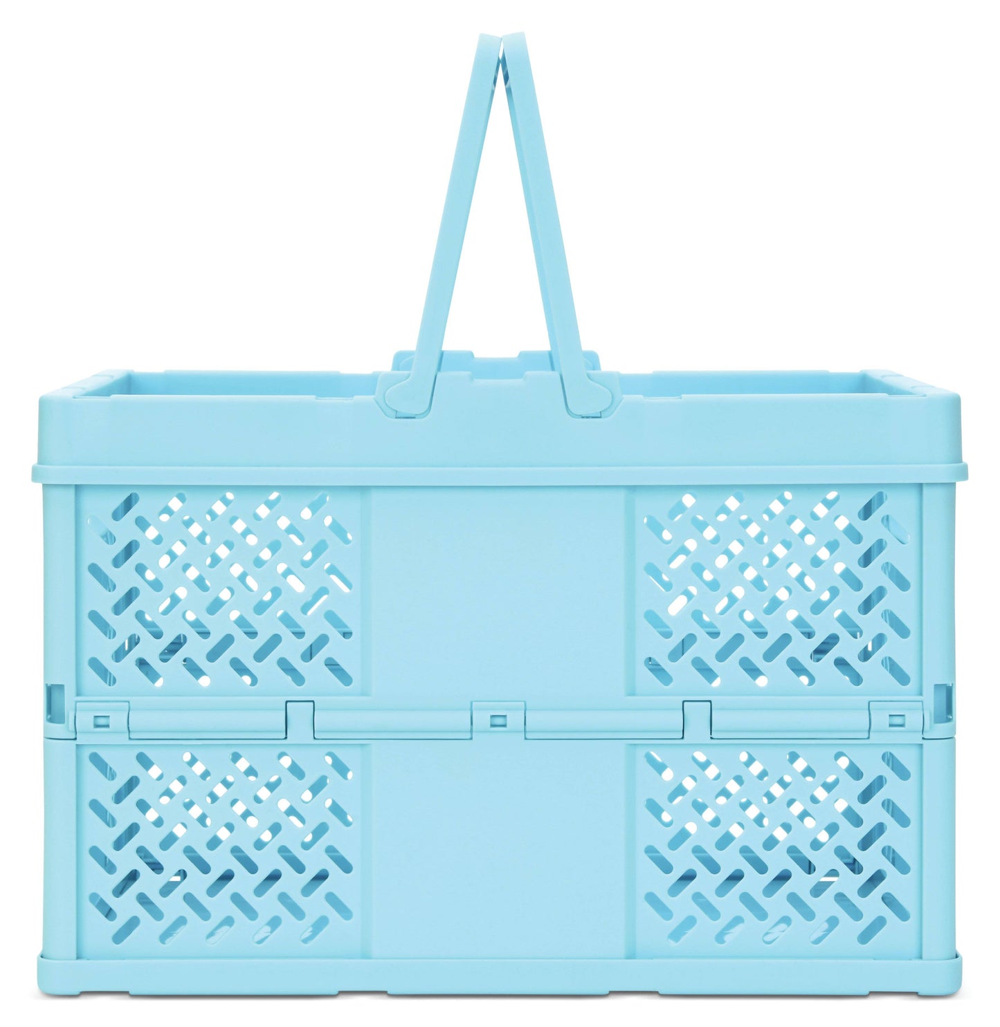 LARGE BLUE FOLDABLE STORAGE CRATE