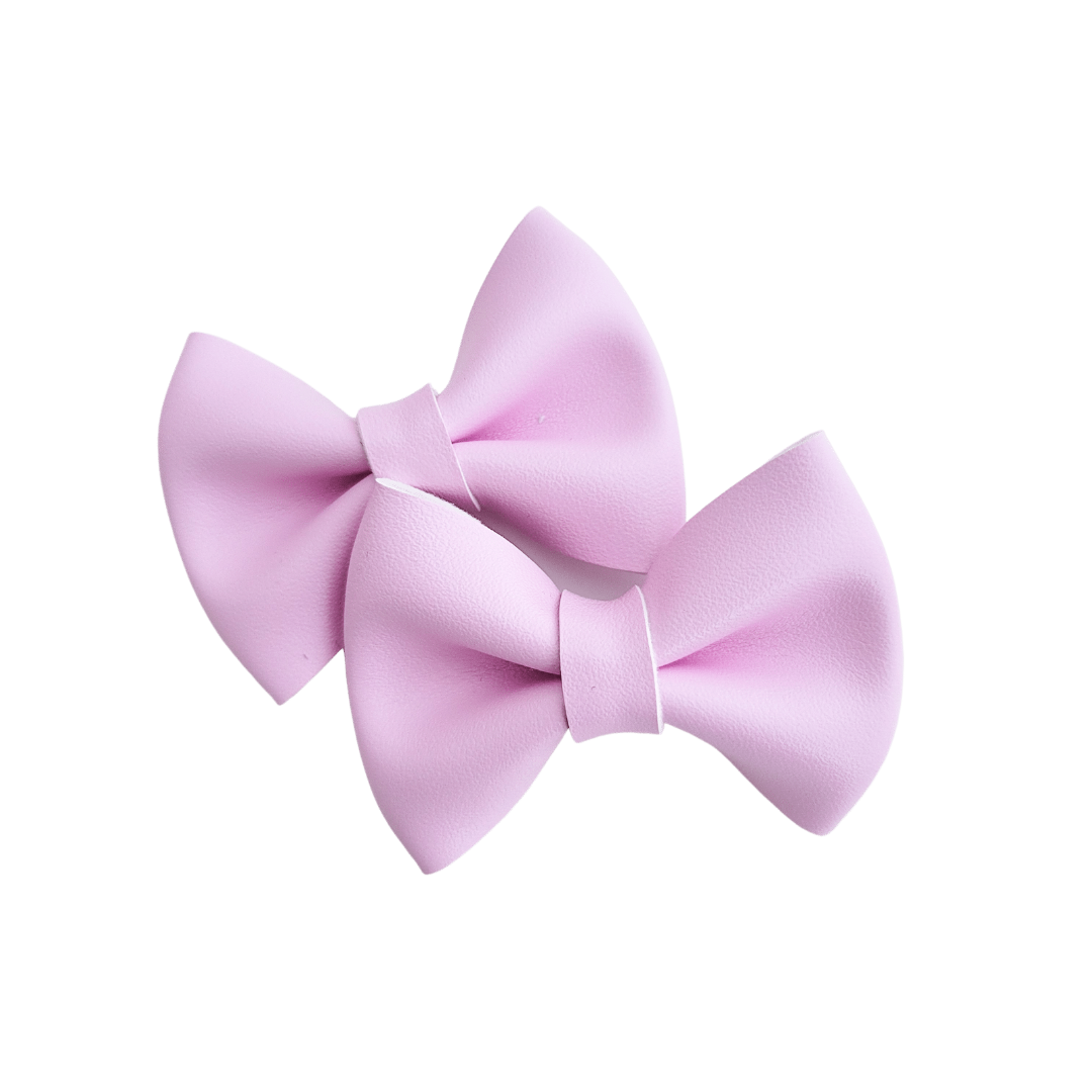 Stella Piggie Hair Bows - Pale Lilac