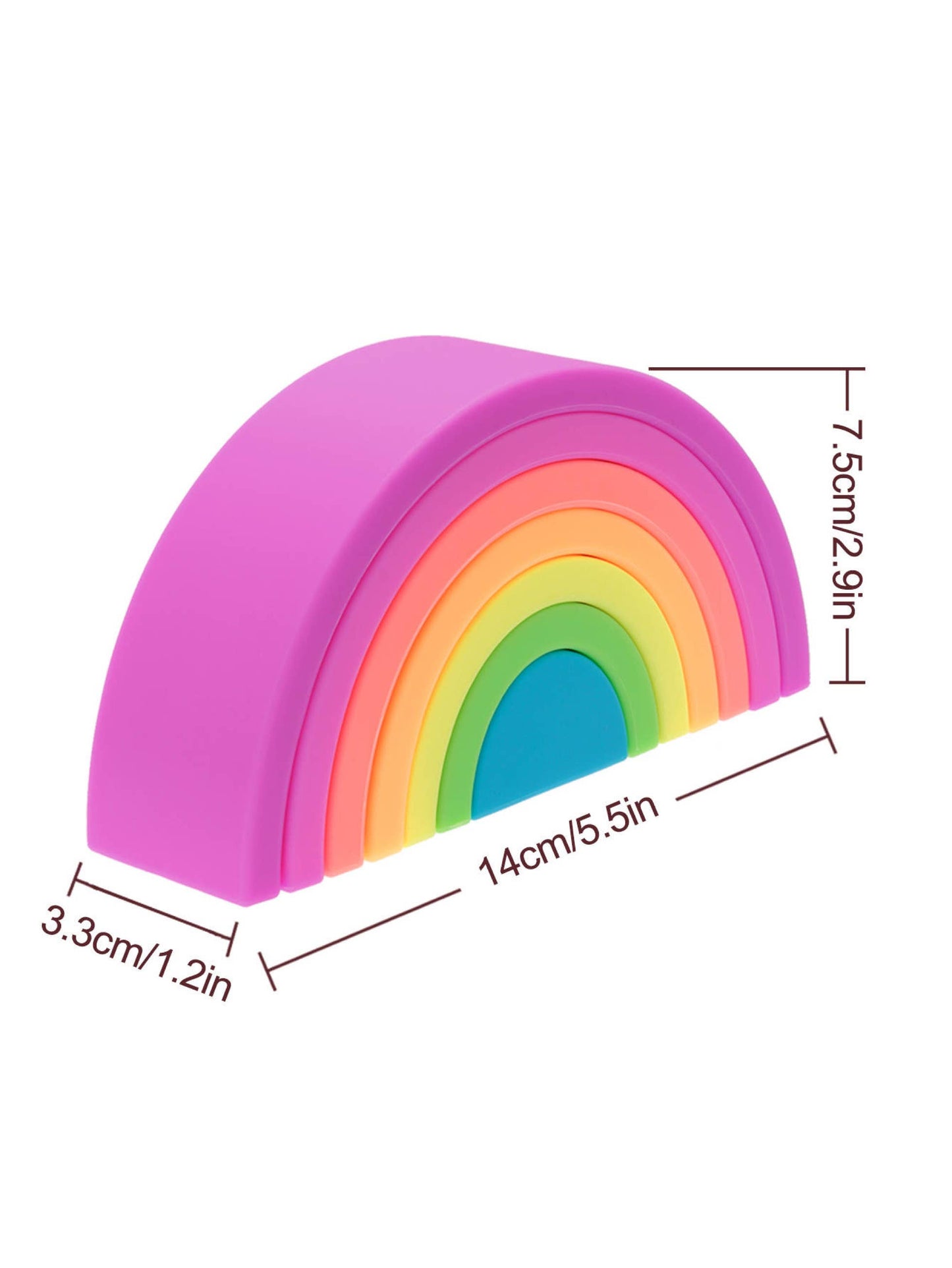 Rainbow Stacking Toy Color: Bright