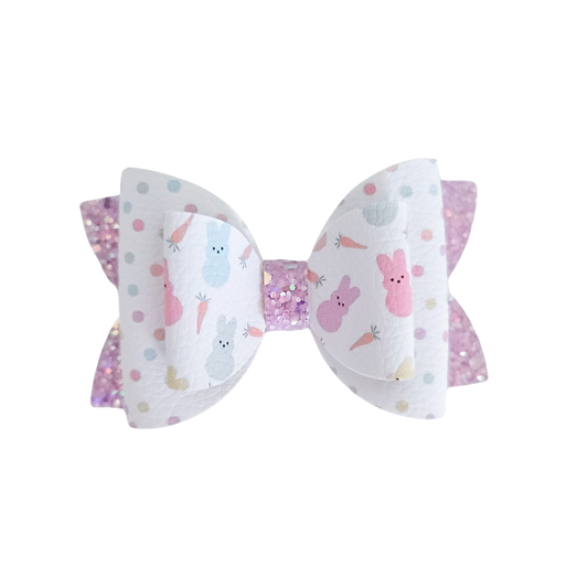 Remi Hair Bow | Stacked Bow | Marshmallow Bunnies