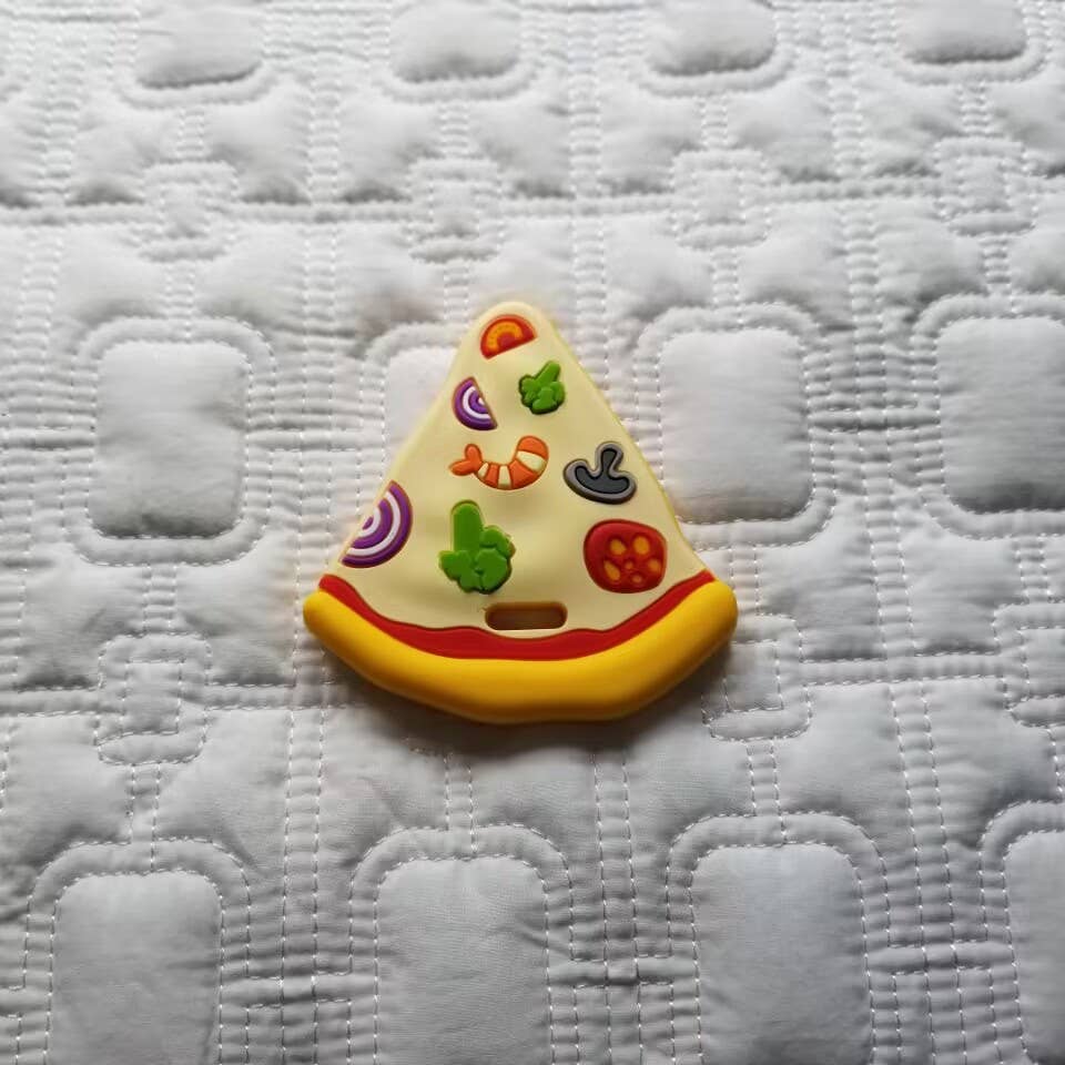 Pizza Silicone Baby Teether Toy