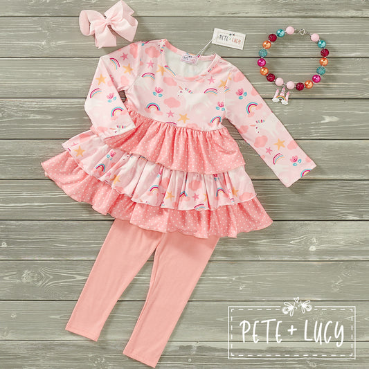 Unicorn Fluff 2 PC Set - Pete + Lucy