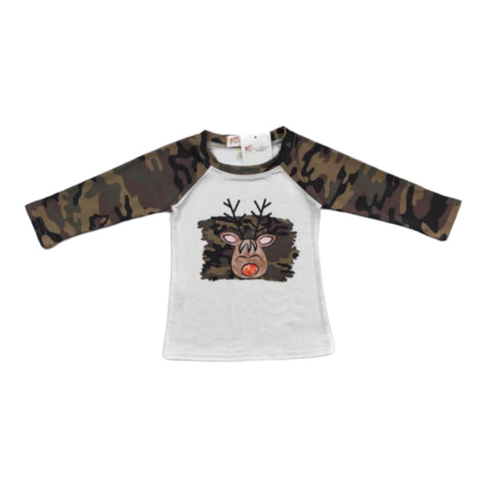 Camo Reindeer Raglan