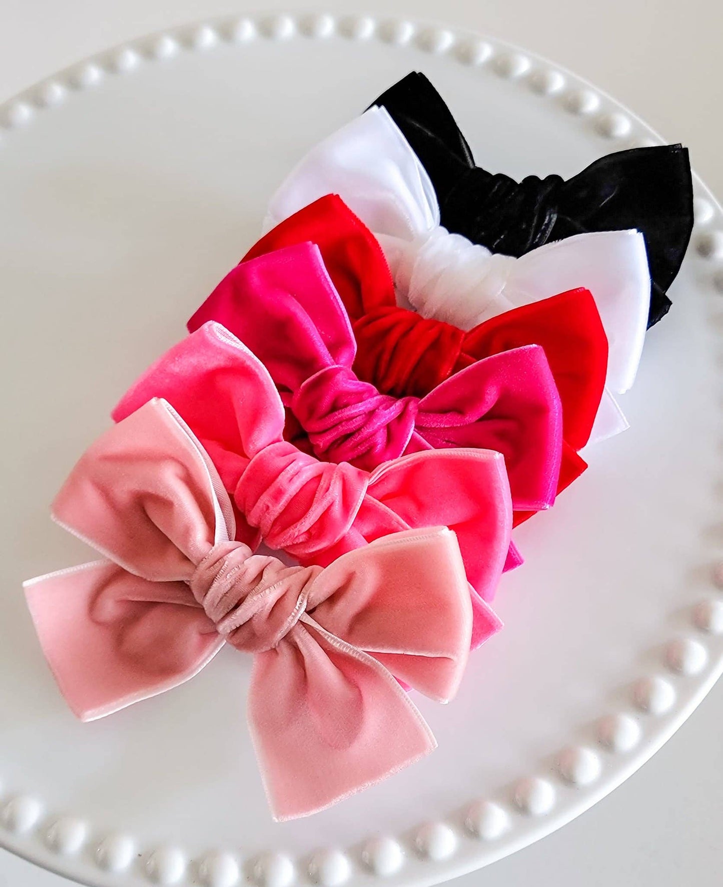 Black Velvet Chloe Bow