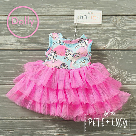 Unicorn Dreams Doll Dress