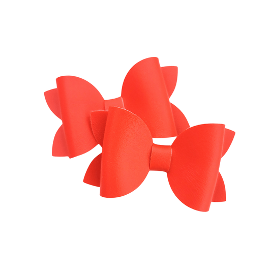 Remi Piggie Hair Bows - Orange