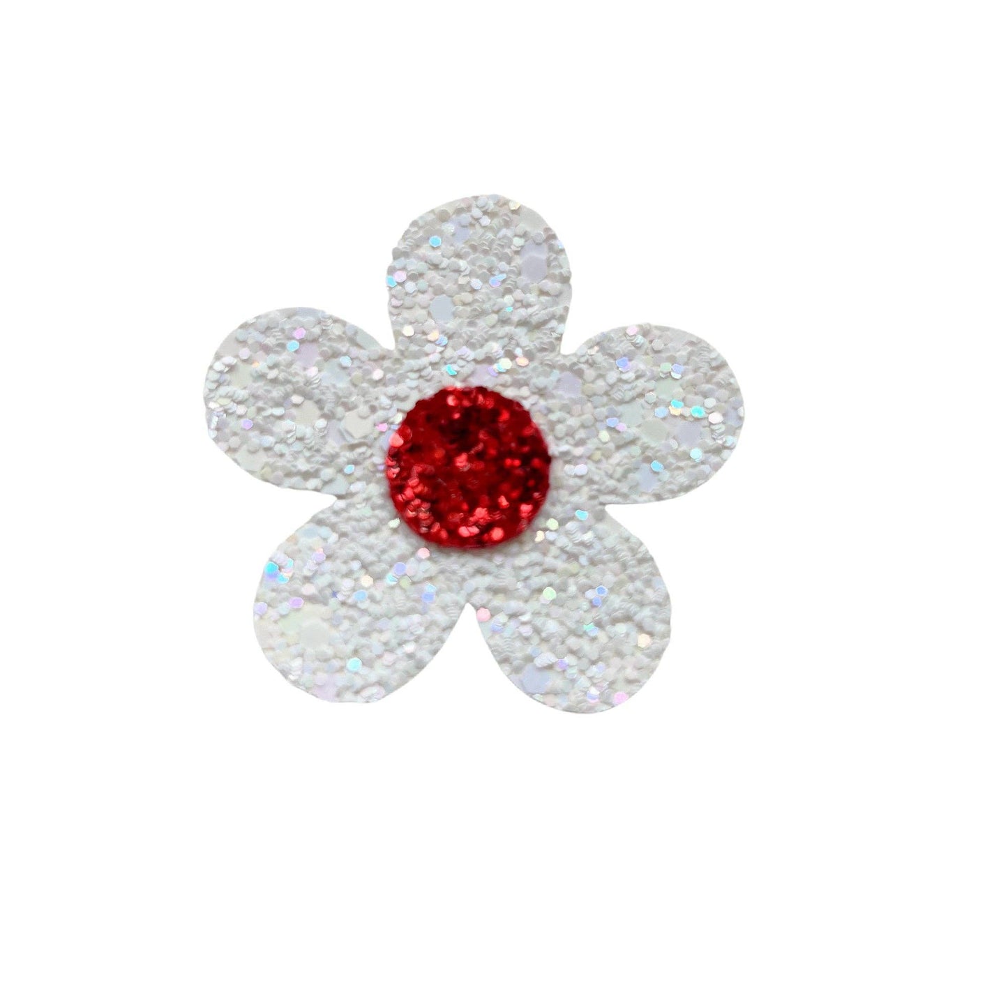 White Daisy With Red Center Nylon Headband