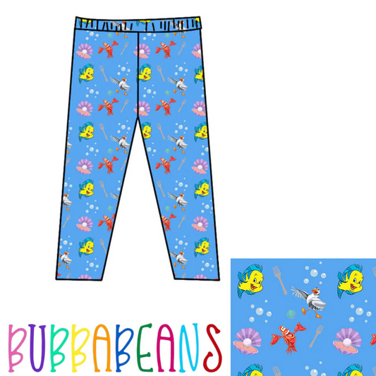 Under The Sea Leggings - Bubbabeans