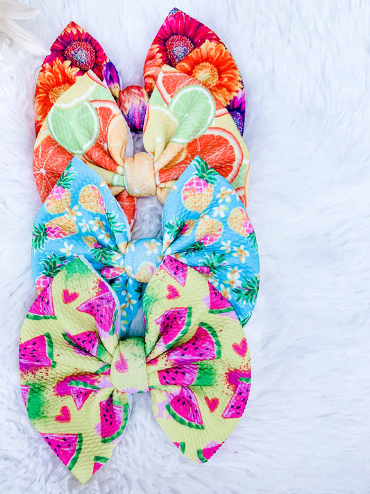 Summer Vibes Fabric Bows