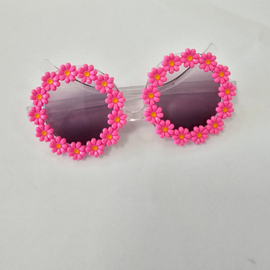 Pink Kids Floral Sunglasses