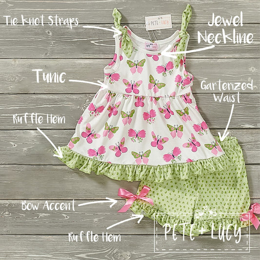 Springtime Butterflies 2 Piece Set - Pete + Lucy