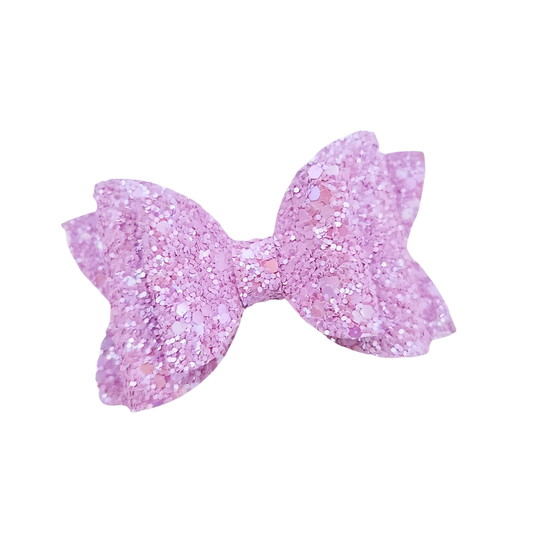 Remi Hair Bow - Lilac Glitter