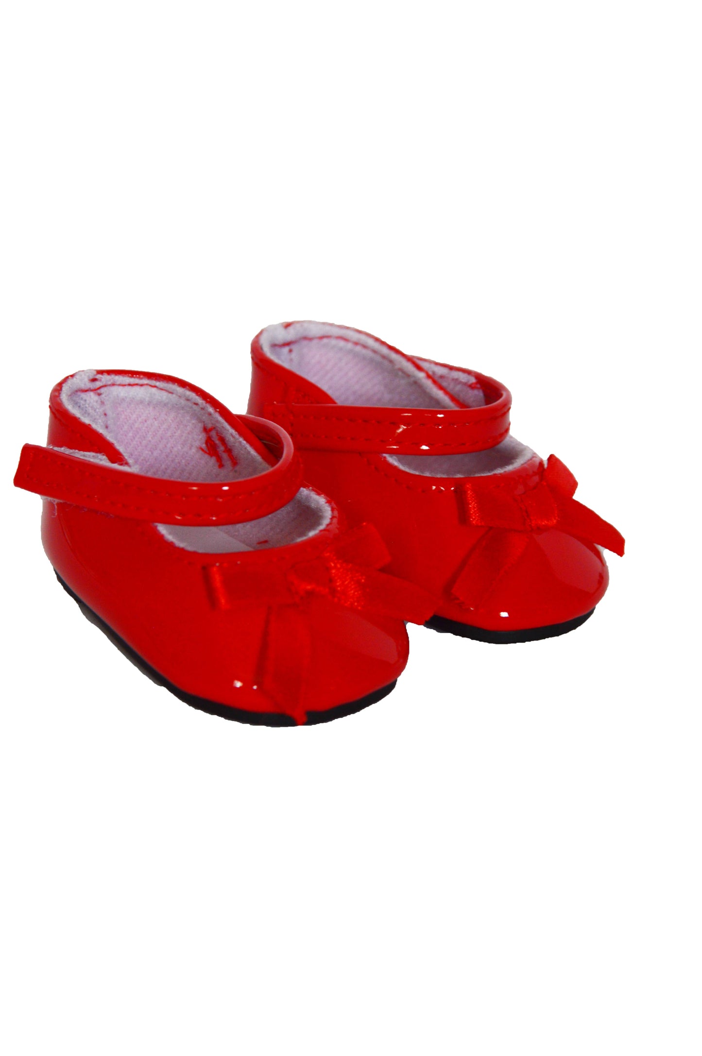 Red Bow Mary Janes Fits 18 Inch Dolls